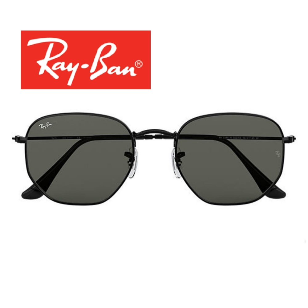 RayBan Hexagonal Black RB3548N Men & Women
